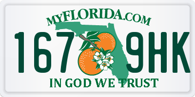 FL license plate 1679HK