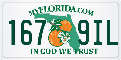 FL license plate 1679IL