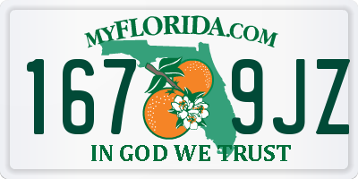 FL license plate 1679JZ