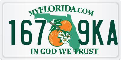 FL license plate 1679KA