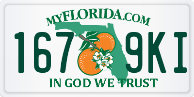 FL license plate 1679KI