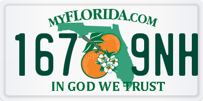 FL license plate 1679NH