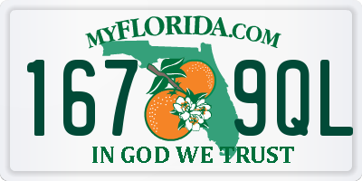FL license plate 1679QL
