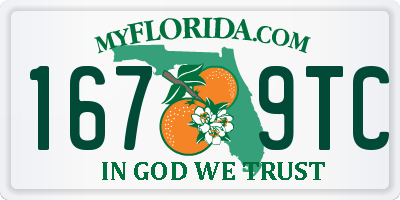 FL license plate 1679TC