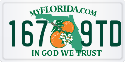FL license plate 1679TD