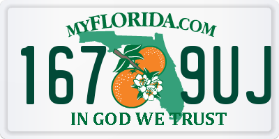 FL license plate 1679UJ