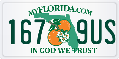 FL license plate 1679US