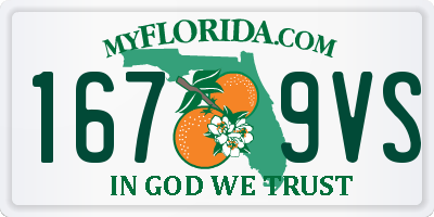 FL license plate 1679VS