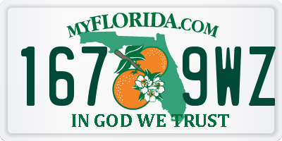 FL license plate 1679WZ