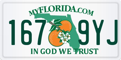 FL license plate 1679YJ