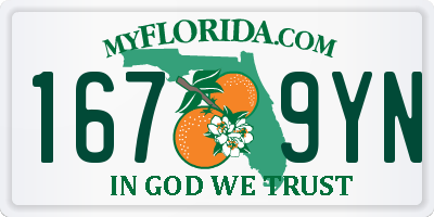 FL license plate 1679YN