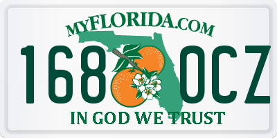 FL license plate 1680CZ