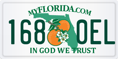 FL license plate 1680EL