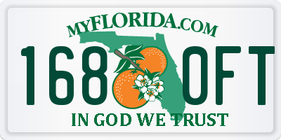 FL license plate 1680FT