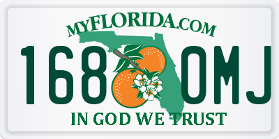 FL license plate 1680MJ