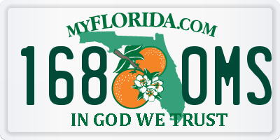 FL license plate 1680MS