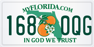 FL license plate 1680QG