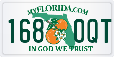 FL license plate 1680QT