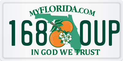 FL license plate 1680UP