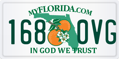 FL license plate 1680VG