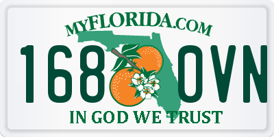 FL license plate 1680VN