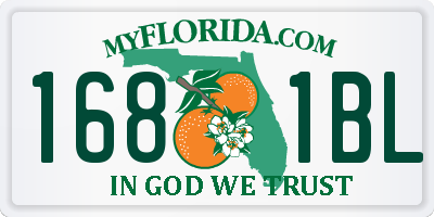 FL license plate 1681BL