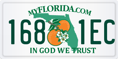 FL license plate 1681EC