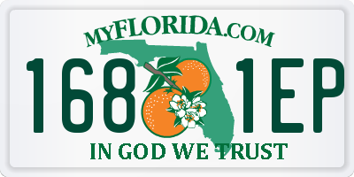 FL license plate 1681EP