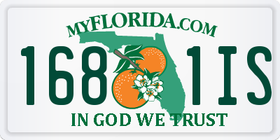 FL license plate 1681IS