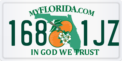 FL license plate 1681JZ