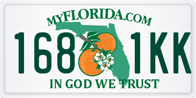 FL license plate 1681KK