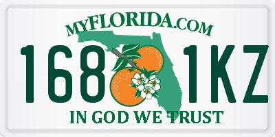 FL license plate 1681KZ
