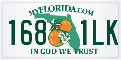 FL license plate 1681LK