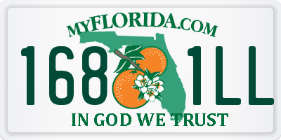FL license plate 1681LL
