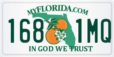 FL license plate 1681MQ