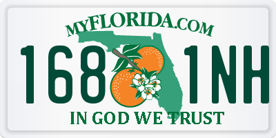 FL license plate 1681NH