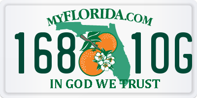 FL license plate 1681OG
