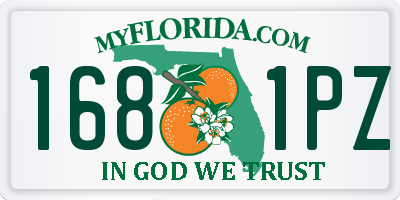 FL license plate 1681PZ