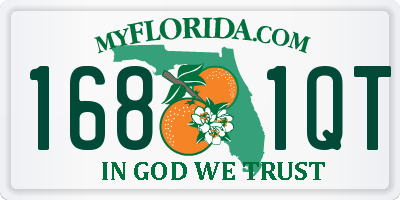 FL license plate 1681QT