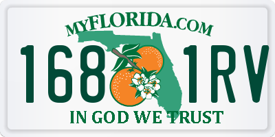 FL license plate 1681RV