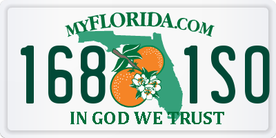 FL license plate 1681SO
