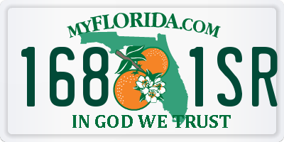FL license plate 1681SR