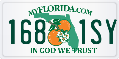 FL license plate 1681SY