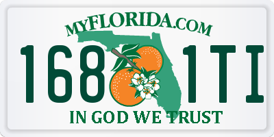 FL license plate 1681TI