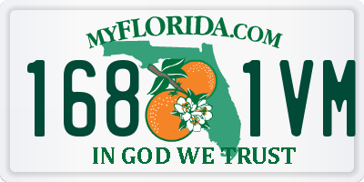 FL license plate 1681VM
