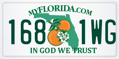 FL license plate 1681WG