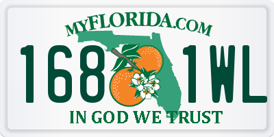FL license plate 1681WL