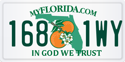 FL license plate 1681WY