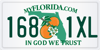 FL license plate 1681XL