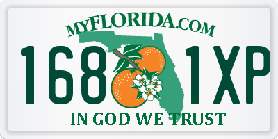 FL license plate 1681XP
